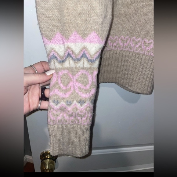 LoveShackFancy Charlesey Pullover Wool Sweater with Bows 🎀 Small - Picture 14 of 16